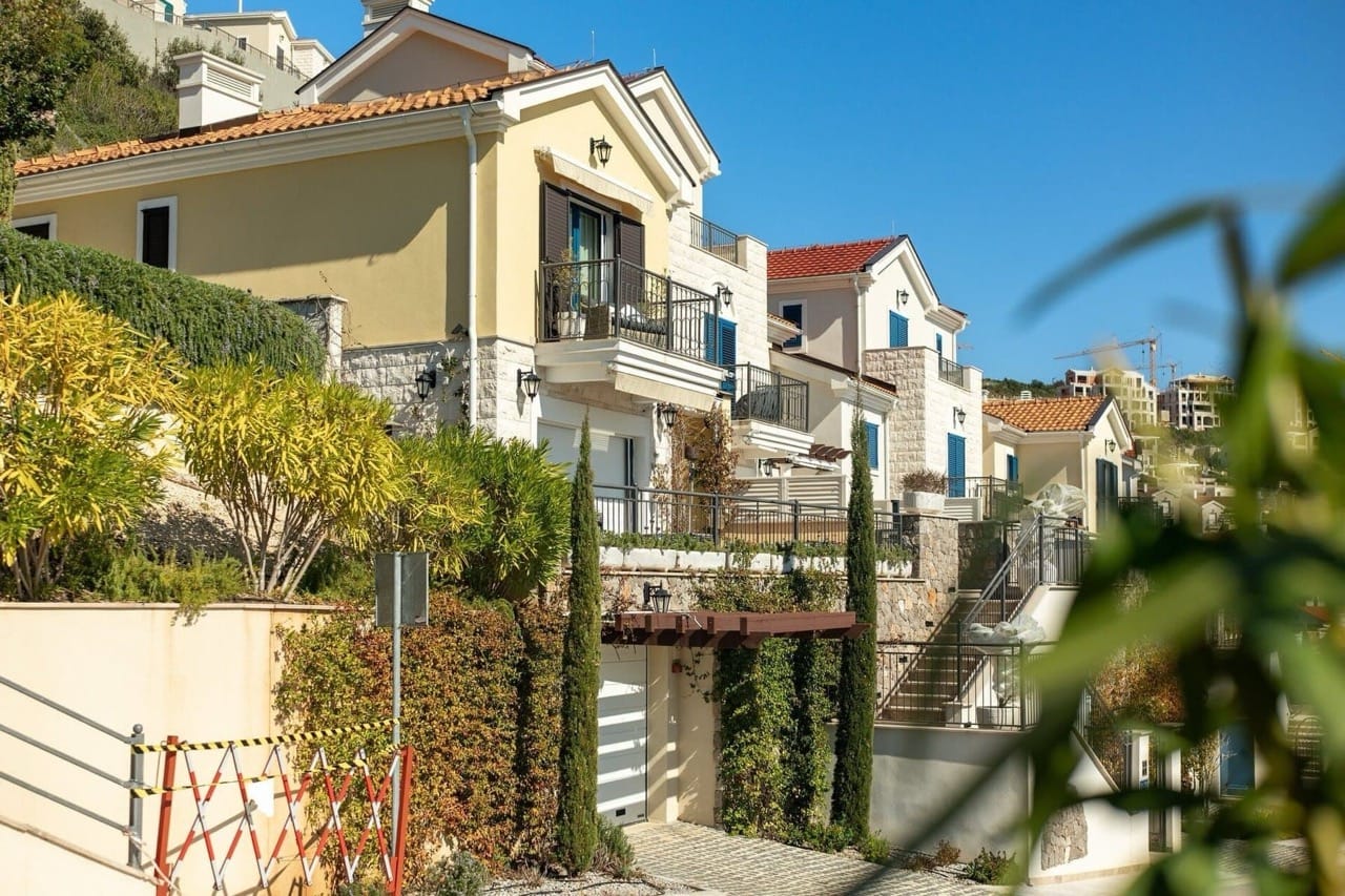 Modern villa with terraces and a garage in the exclusive Luštica Bay complex, Radovići, Montenegro.