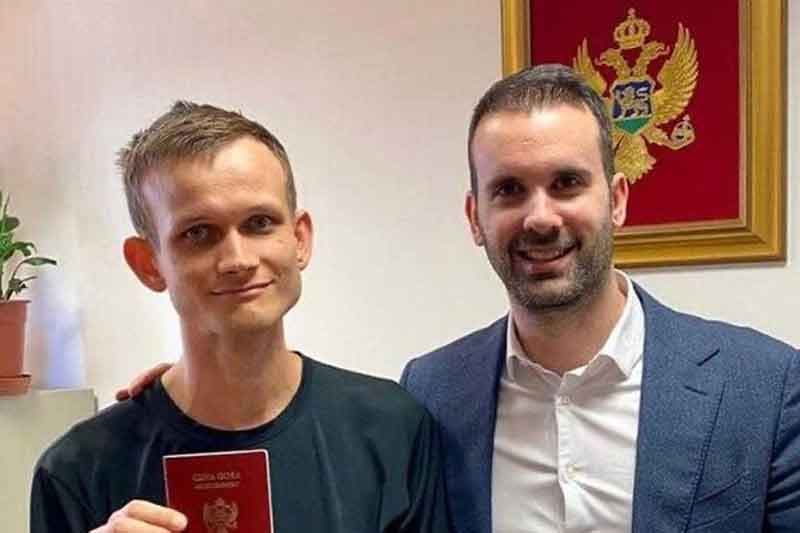 28-летний основатель криптовалюты Ethereum Виталик Бутерин получил черногорское гражданство