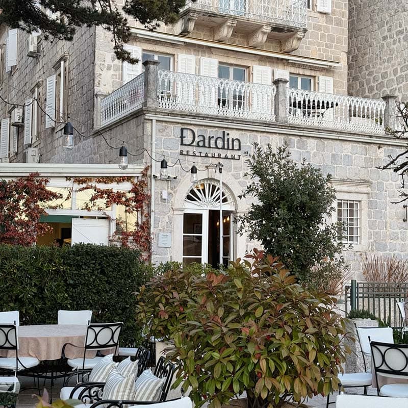 Journey through Montenegro’s Bay of Kotor: Perast, Dardin restaurant