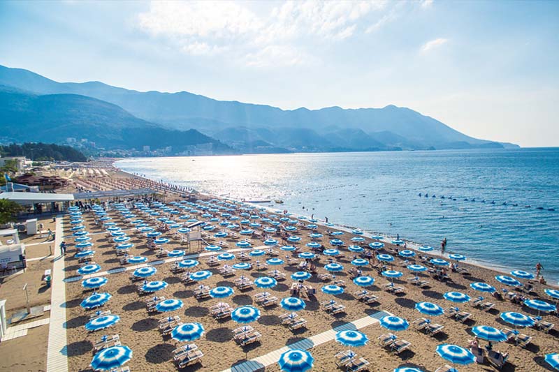 At 77% of Montenegro’s beaches, the seawater is of excellent quality