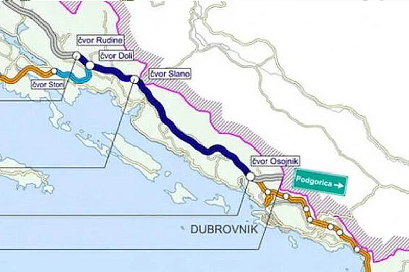 Croatia is completing its motorway network, and the route will extend to Podgorica