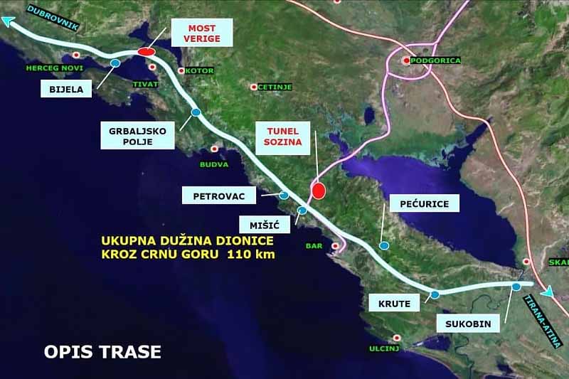 The expressway along the coast could cost 1.5 billion euros