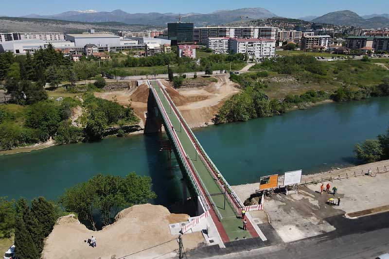 A New Pedestrian Bridge Has Opened in Podgorica