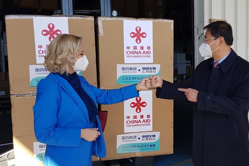 30,000 doses of the Chinese Sinopharm vaccine have arrived in Montenegro