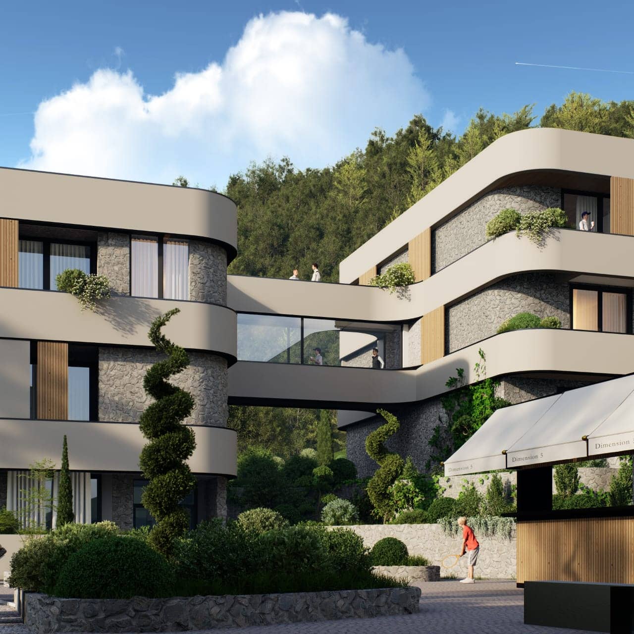 Exterior view — Residential complexes in Lastva