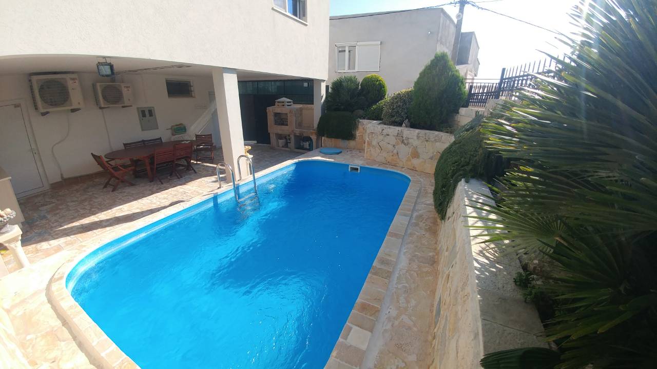 Private house with a pool, barbecue area, and terrace in Ratac, Bar Riviera, Montenegro.