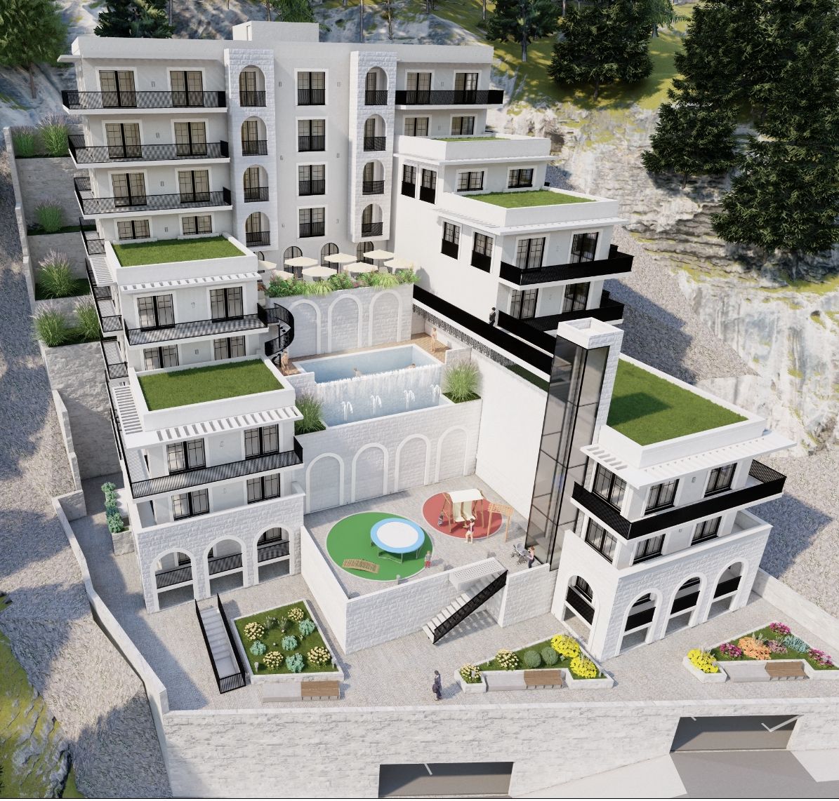 Exterior view — Residential complexes in Budva