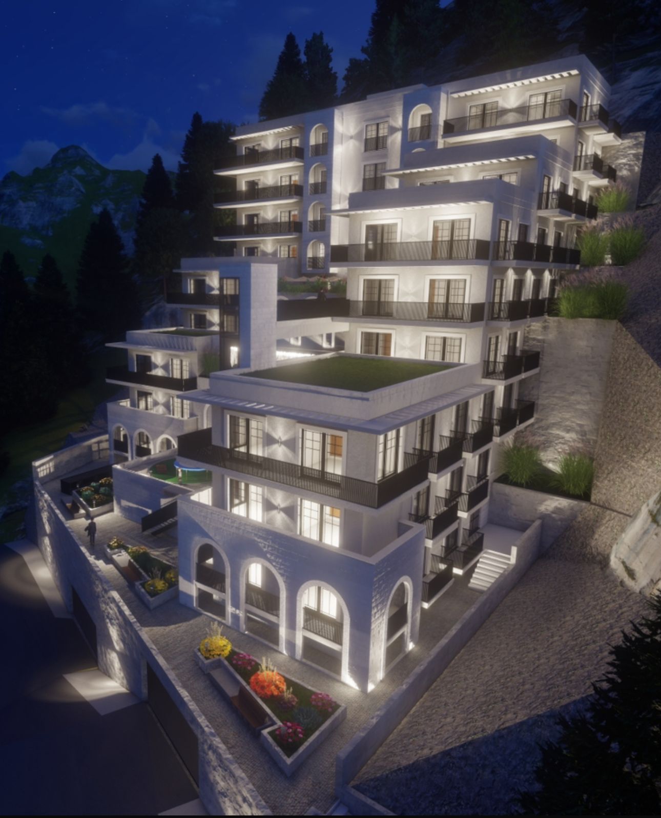 Exterior view — Residential complexes in Budva