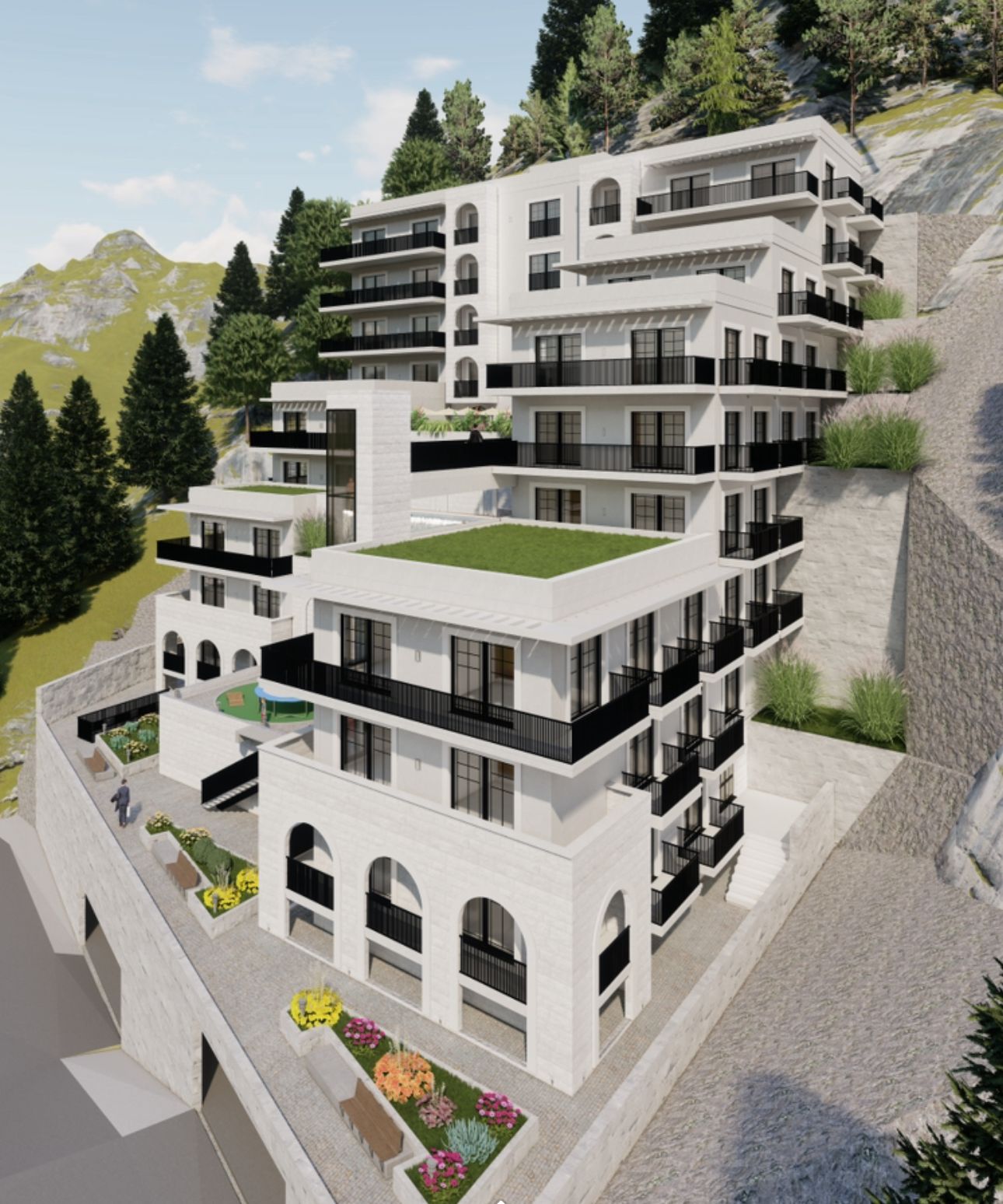 Exterior view — Residential complexes in Budva
