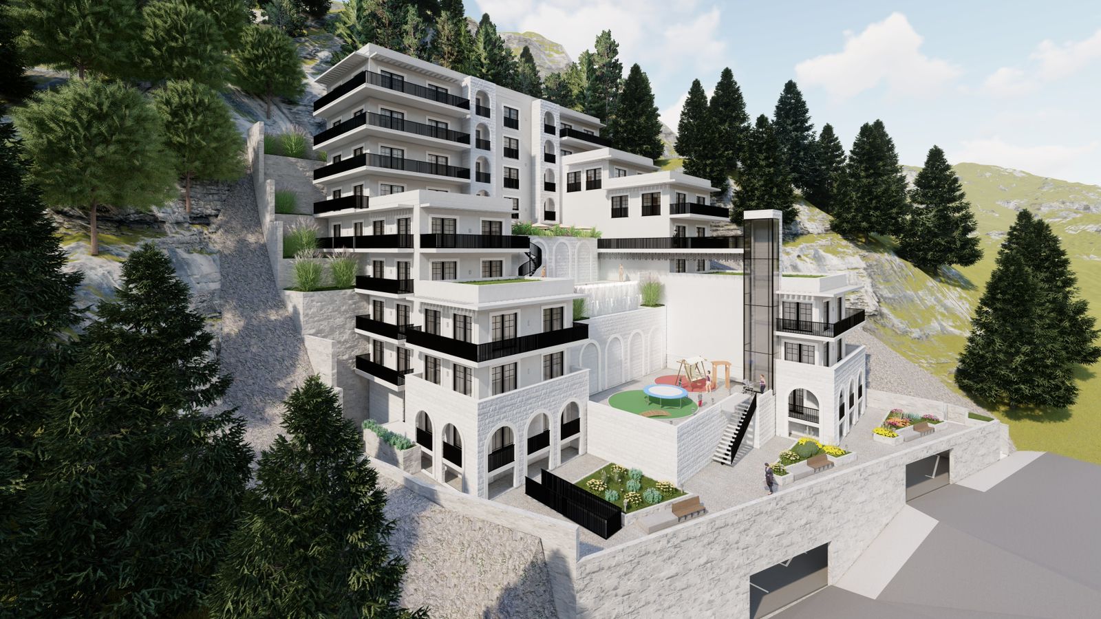 Exterior view — Residential complexes in Budva