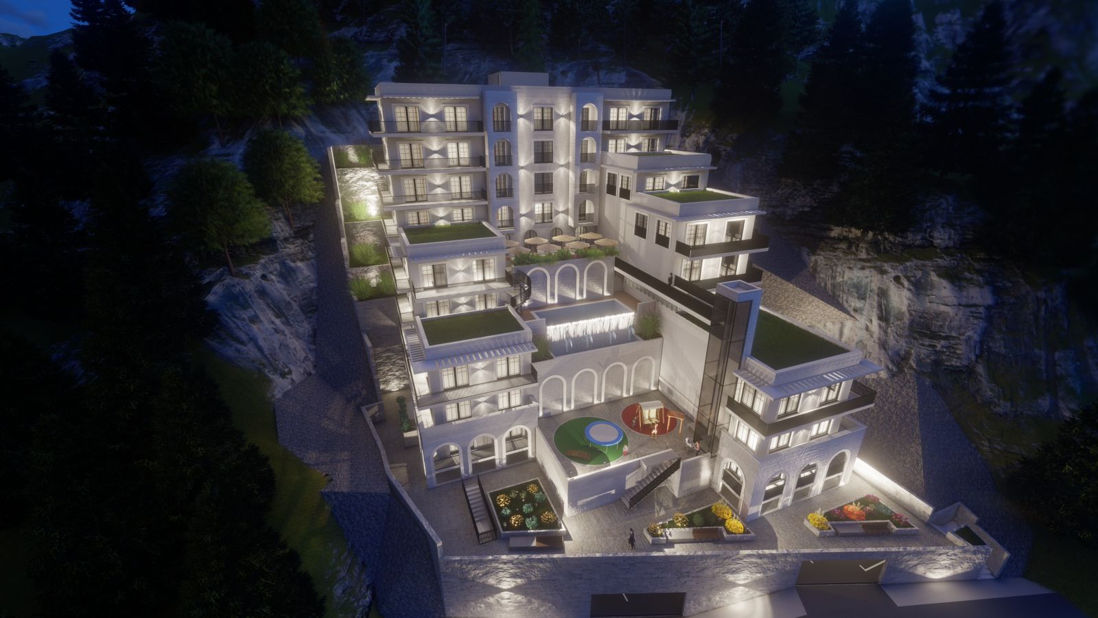 Exterior view — Residential complexes in Budva