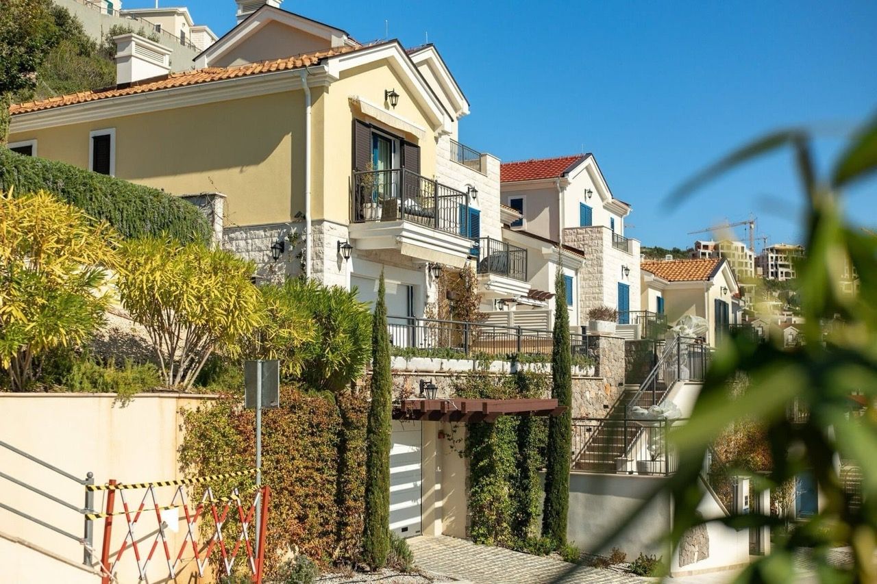 Modern villa with terraces and a garage in the exclusive Luštica Bay complex, Radovići, Montenegro.