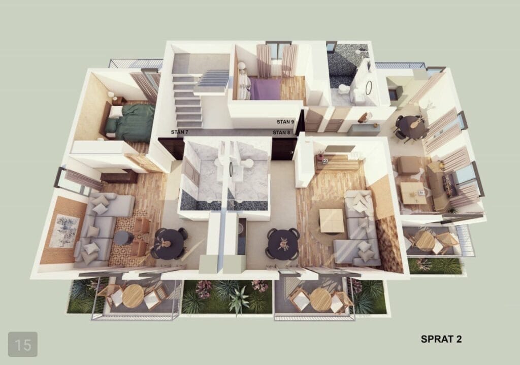 Apartments in Orahovac No. 2505