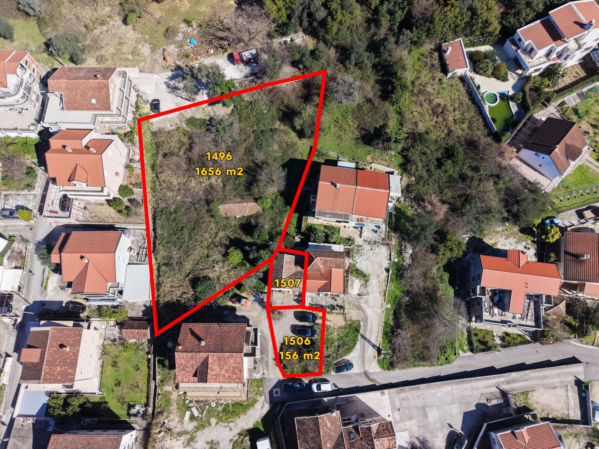 Exterior view — Land in Tivat