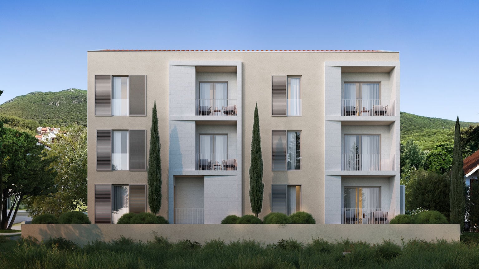 Modern residential complex in Dumidran, Montenegro